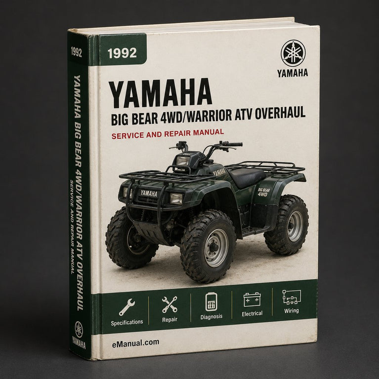 1992 Yamaha BIG BEAR 4WD/WARRIOR ATV Service Repair Maintenance Overhaul Manual
