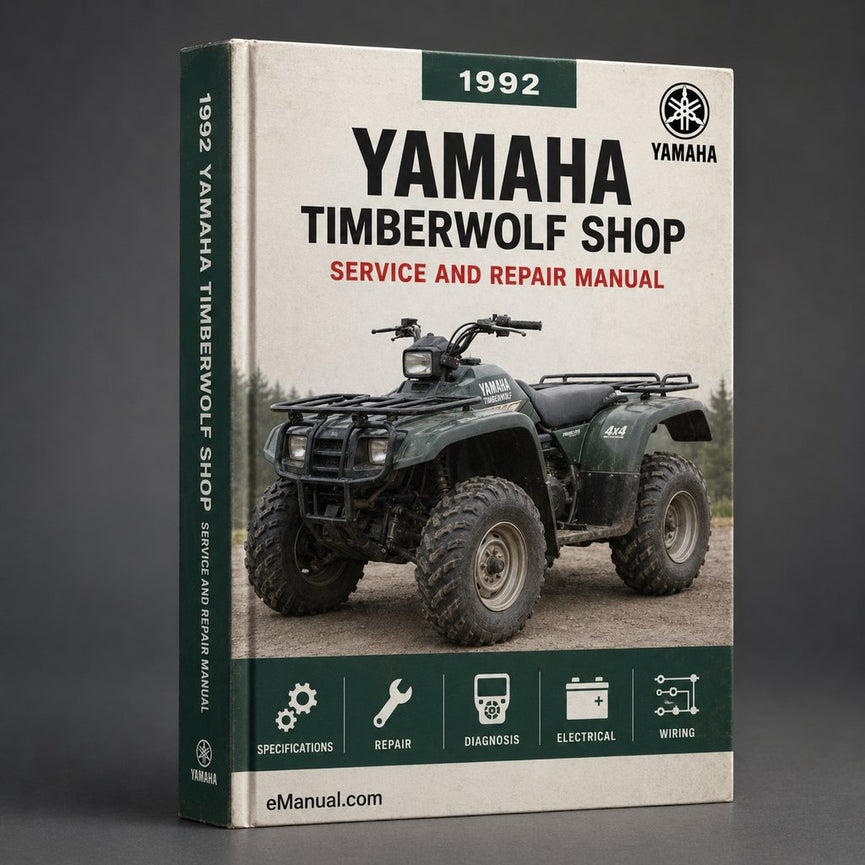 1992-2000 yamaha timberwolf factory shop Repair Manual
