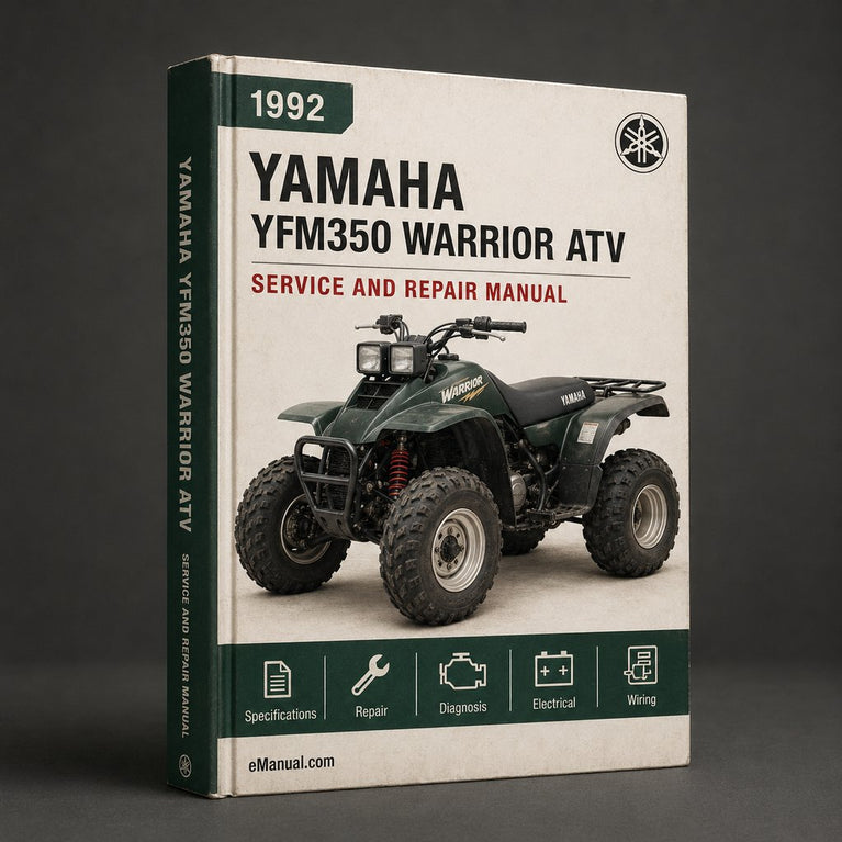 1992-2001 Yamaha YFM350 X Warrior ATV Workshop Factory Service Repair Manual