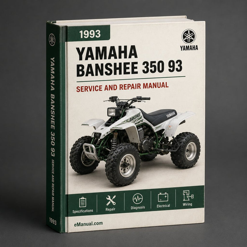 1993 Yamaha Banshee 350 Service Repair Manual 93