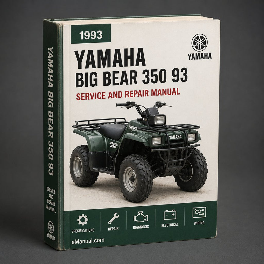 1993 Yamaha Big Bear 350 Service Repair Manual 93