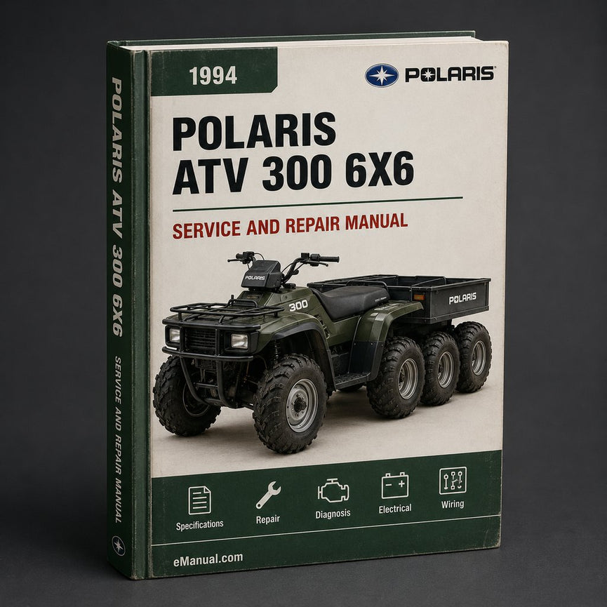 1994 ATV Polaris 300 6x6 Service Repair Manual