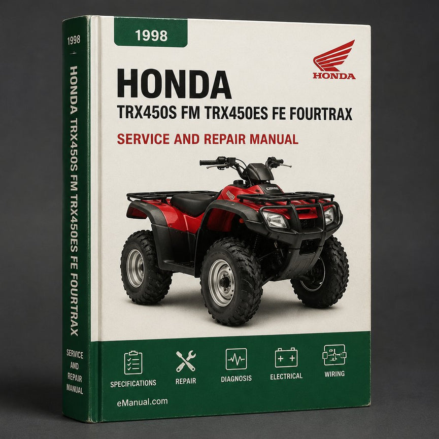 1998-2004 HONDA TRX450S FM TRX450ES FE Fourtrax Foreman ATV Service Repair Workshop Manual