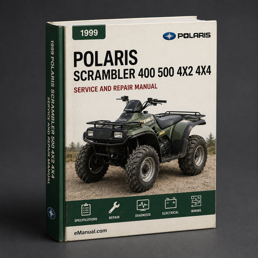 1999-2000 Polaris Scrambler 400 500 4x2 4x4 ATV Repair Manual PDF Download