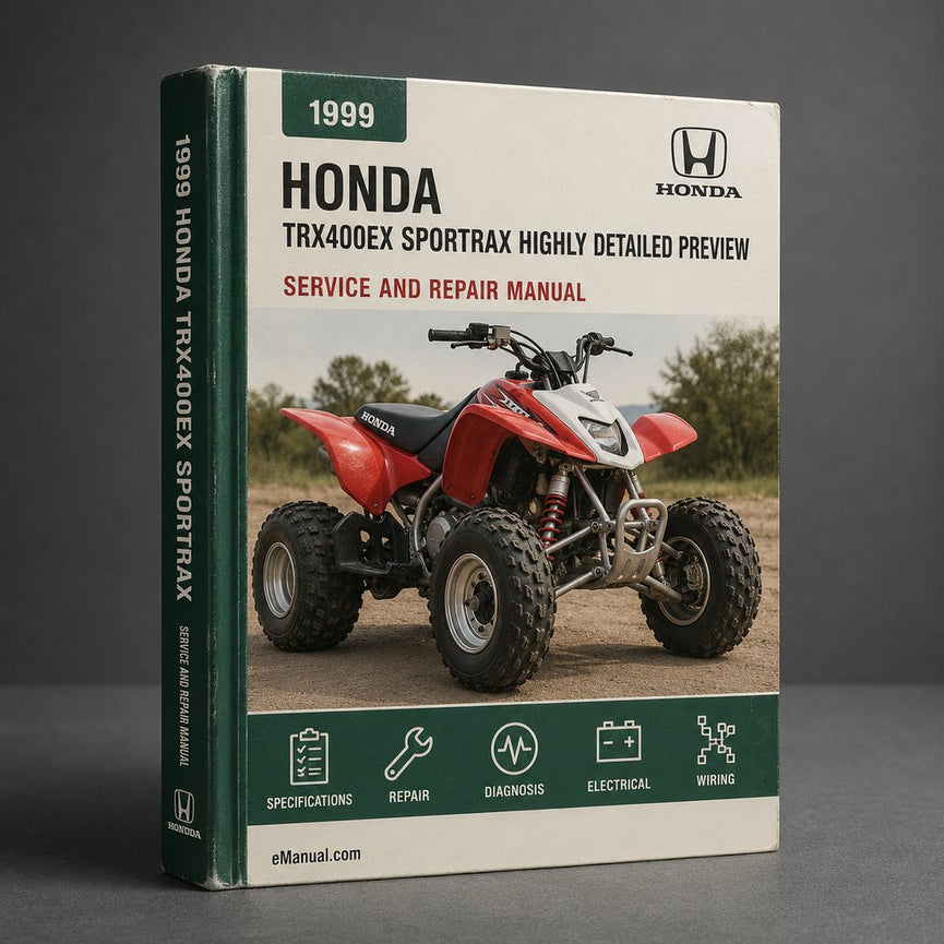 1999-2004 TRX400EX SPORTRAX Service Repair Manual (Highly Detailed FSM Preview)