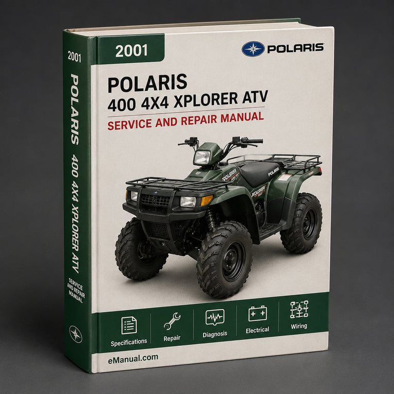 2001 Polaris 400 4x4 Xplorer ATV Repair Manual PDF Download