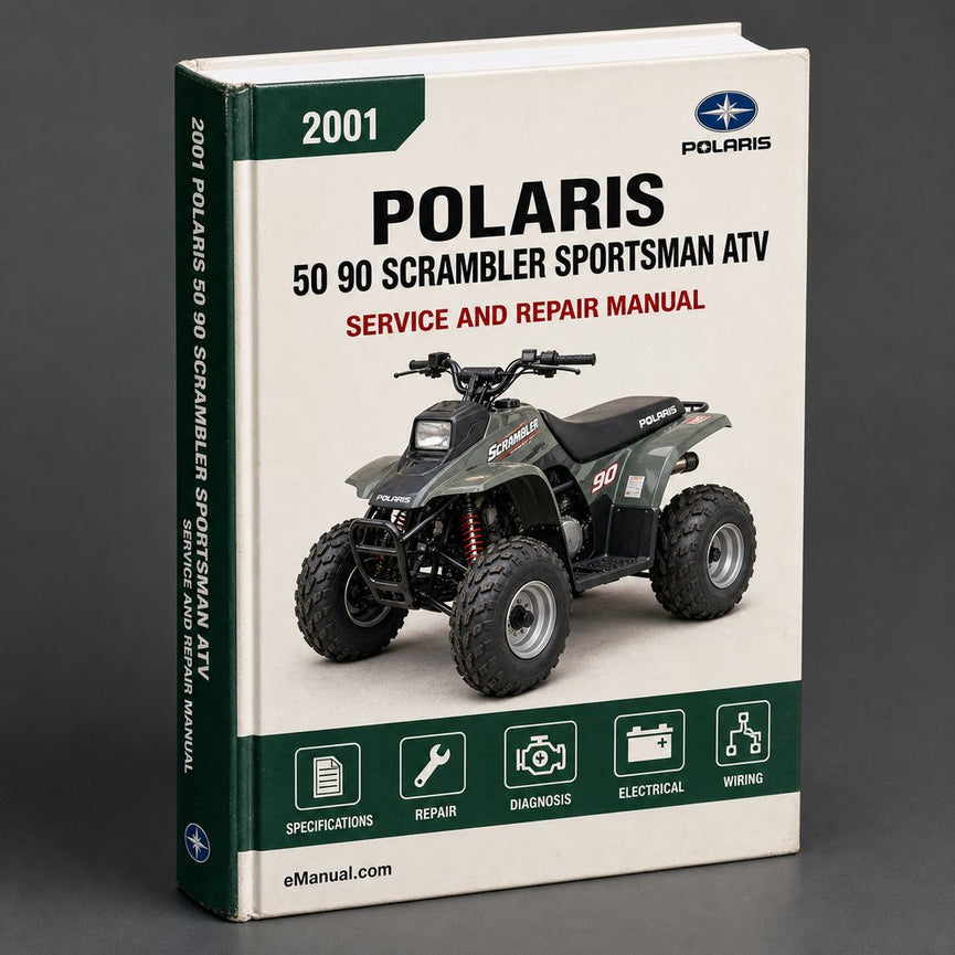 2001 Polaris 50 90 scrambler sportsman atv Service Repair Manual