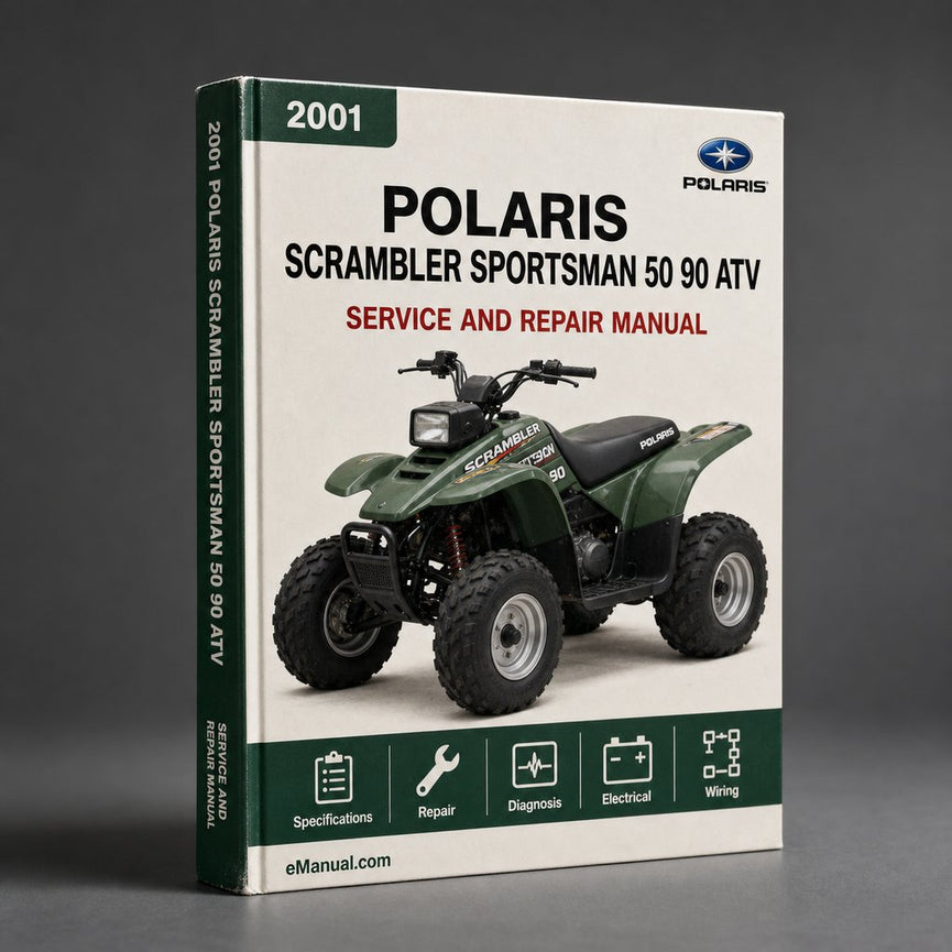 2001 Polaris Scrambler Sportsman 50 90 ATV Repair Manual
