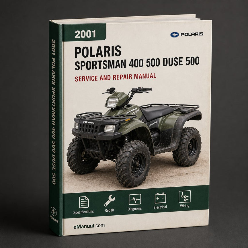 2001 POLARIS SPORTSMAN 400 500 DUSE 500 H.O. ATV Service Repair Manual (Highly Detailed FSM PDF Preview) Download