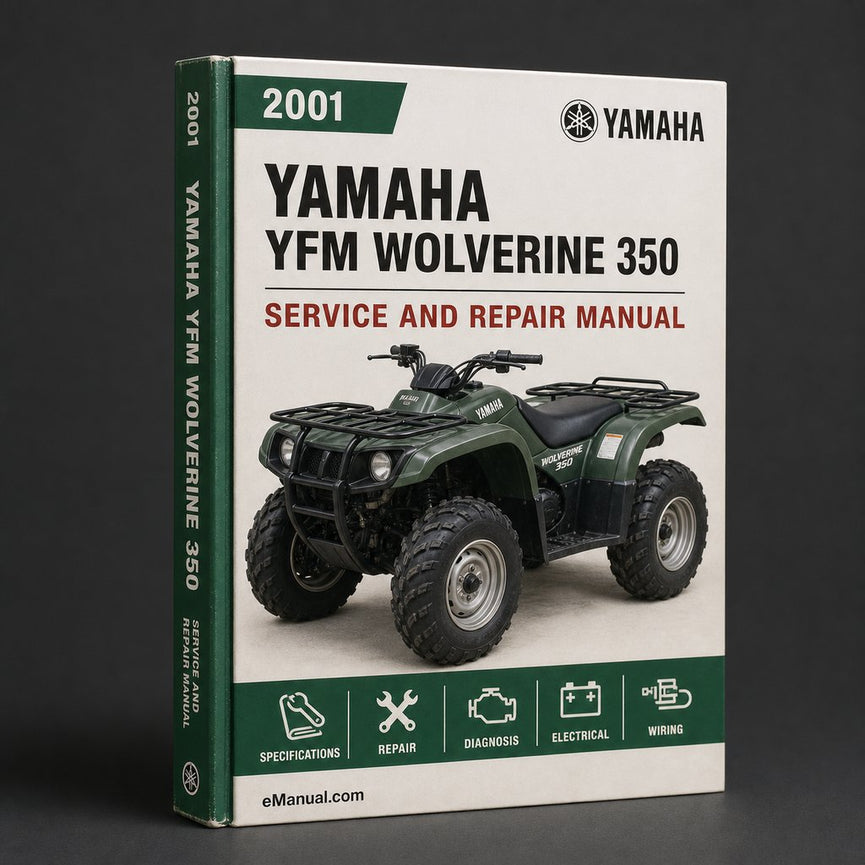 2001 Yamaha YFM Wolverine 350 Service Repair Manual Download PDF