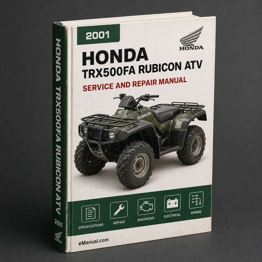 2001-2003 Honda TRX500FA Rubicon ATV Service Repair Workshop Manual (2001 2002 2003)