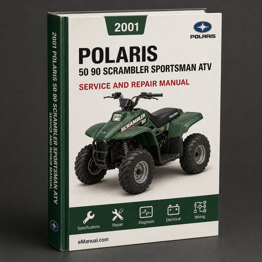2001 Polaris 50 90 scrambler sportsman atv Service Repair Manual