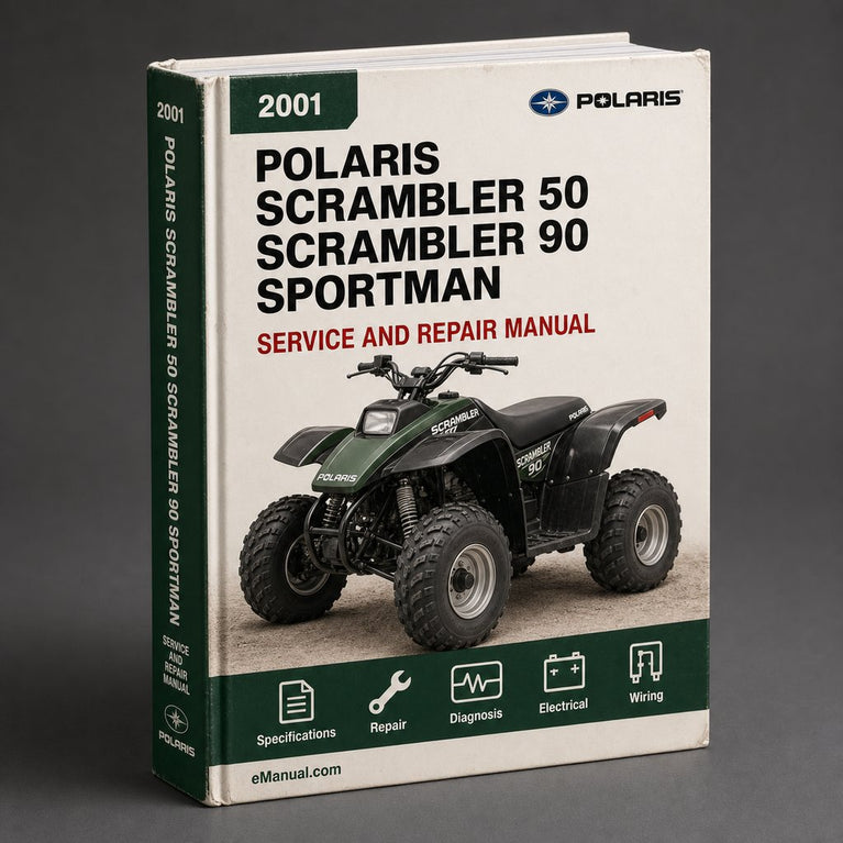 2001 Polaris Scrambler 50 Scrambler 90 Sportman 90 Service Repair Manual