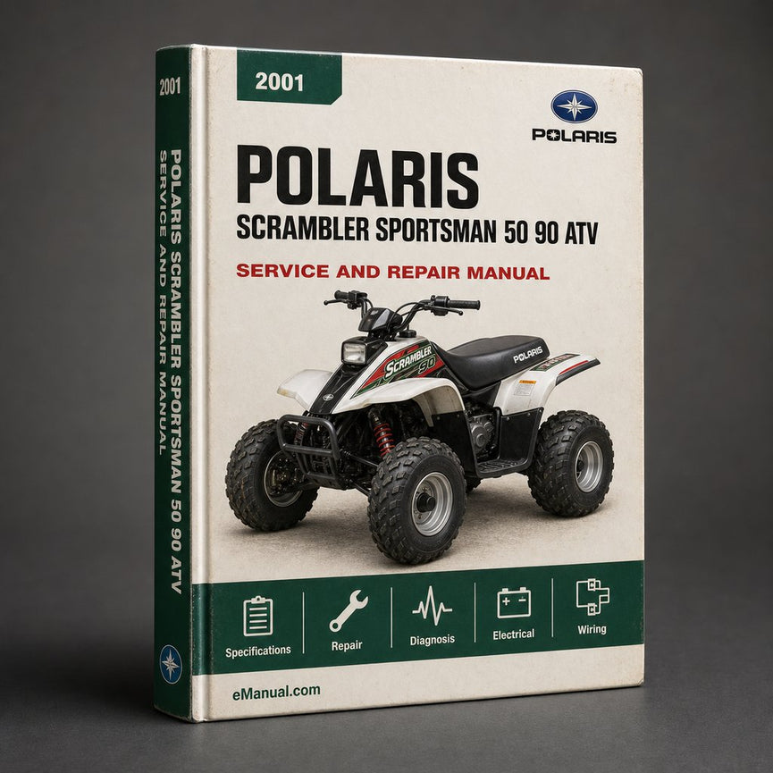 2001 Polaris Scrambler Sportsman 50 90 ATV Repair Manual