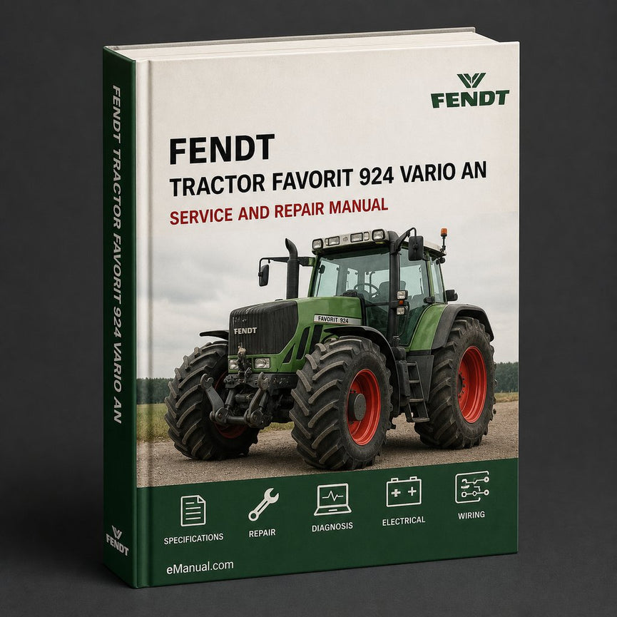 FENDT Tractor FAVORIT 924 VARIO AN UP Training Service Manual PDF Download