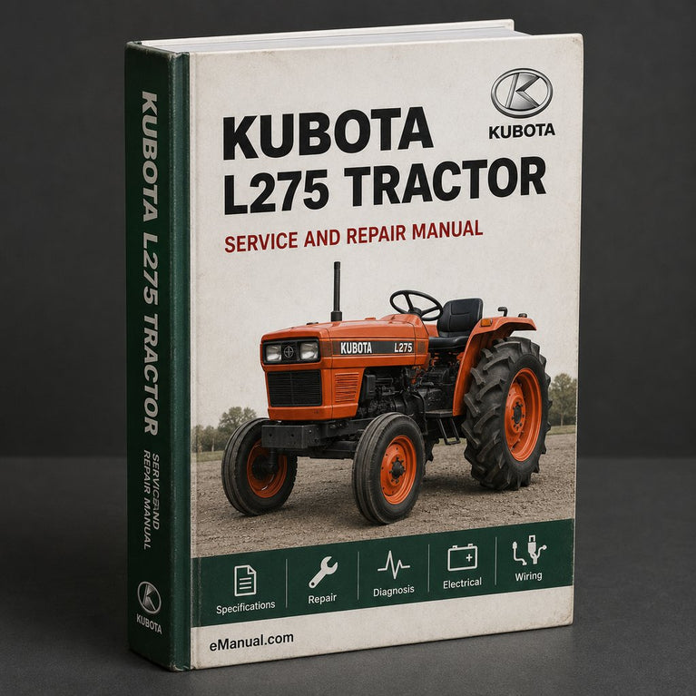 Kubota L275 Tractor Workshop Service Manual Repair