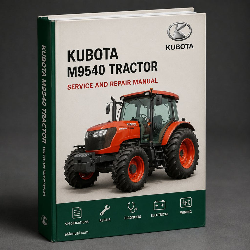 Kubota M9540 Tractor Factory Service Repair Manual