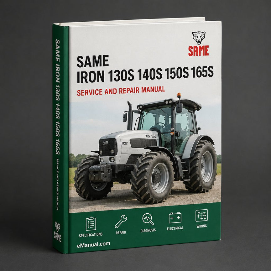 Same Iron 130S 140S 150S 165S Tractor Industrial Service Repair Workshop Manual