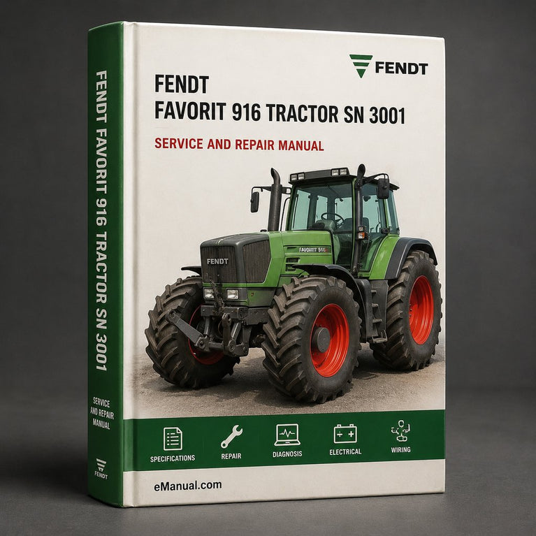 FENDT FAVORIT 916 Tractor SN 3001 And UP Service Repair Manual
