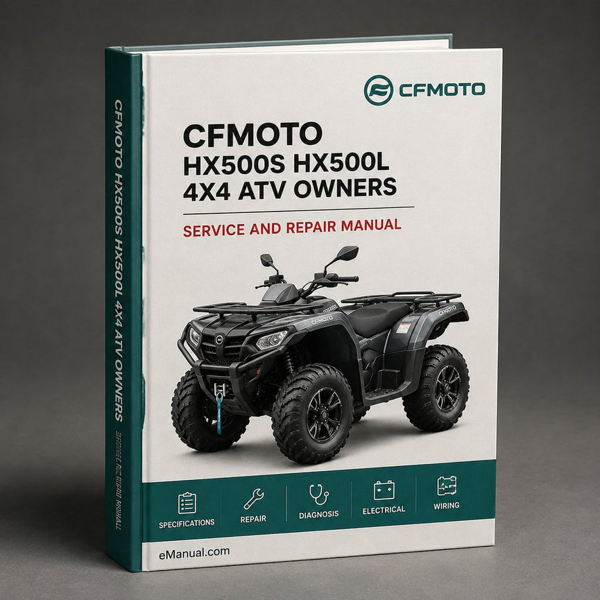 CFMOTO HX500S HX500L 4X4 ATV Owners Manual