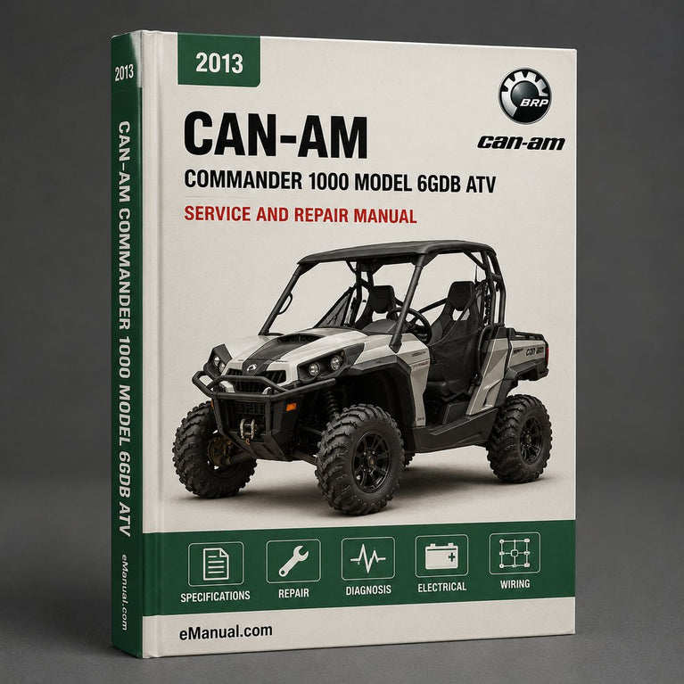 2013 CAN-AM CommandER 1000 Model 6GDB ATV Service Repair Manual