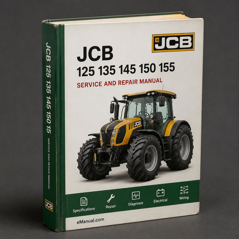 JCB 125 135 145 150 155 185 FASTRAC Tractor Workshop Service Repair Manual Download PDF