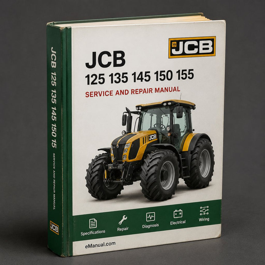 JCB 125 135 145 150 155 185 FASTRAC Tractor Workshop Service Repair Manual Download PDF