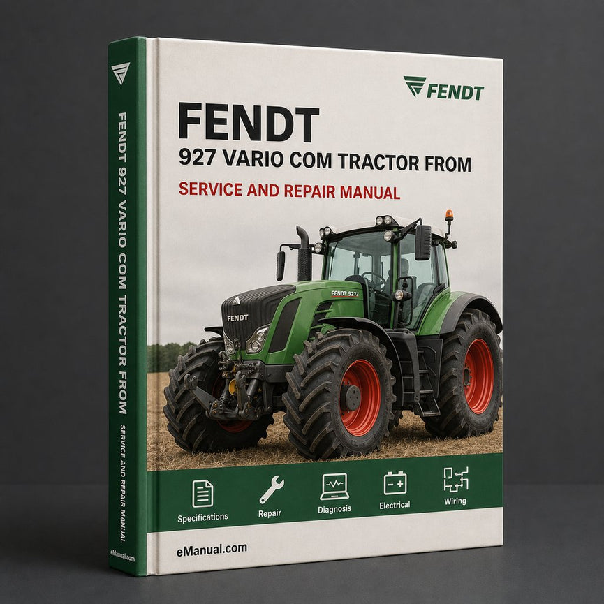 FENDT 927 VARIO COM 3 Tractor FROM SN 925...0101- Service Repair Manual