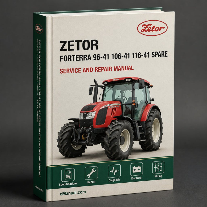 Zetor Forterra 96-41 106-41 116-41 Spare Parts Catalog