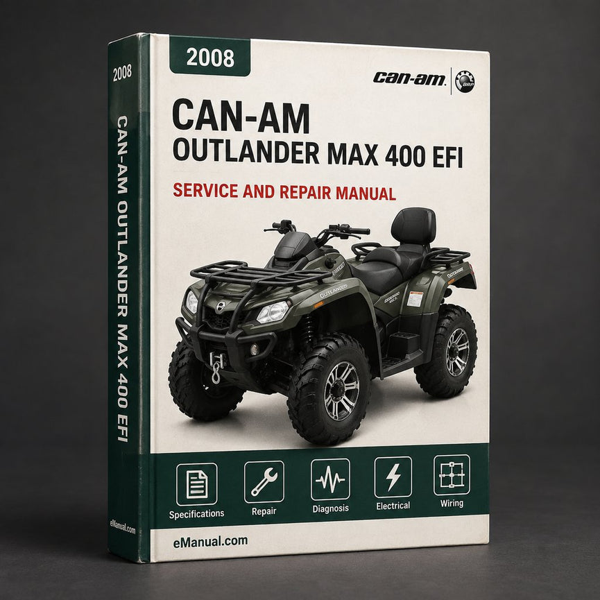 Can-Am Outlander Max 400 EFI 2008 2009 Service Repair Manual