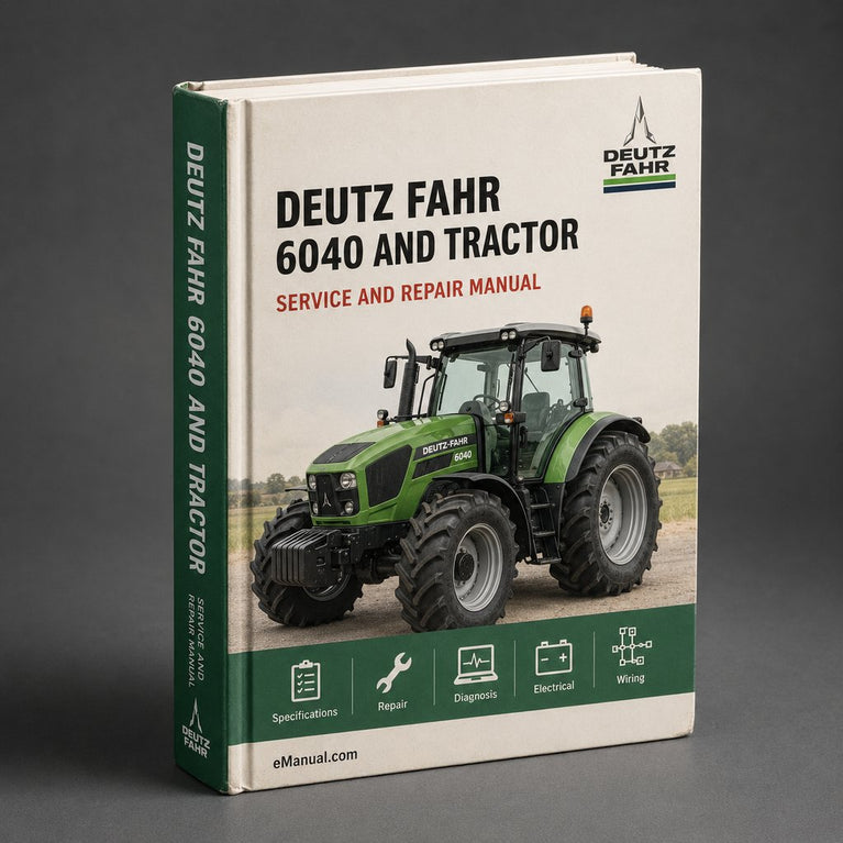 Deutz Fahr 6040 Parts Manual and Repair Tractor