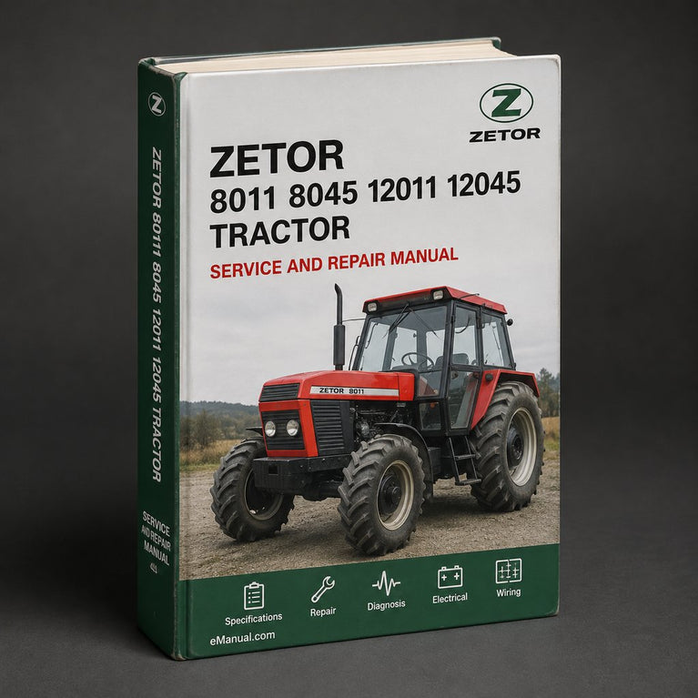 Zetor 8011 8045 12011 12045 Tractor Workshop Service Repair Manual