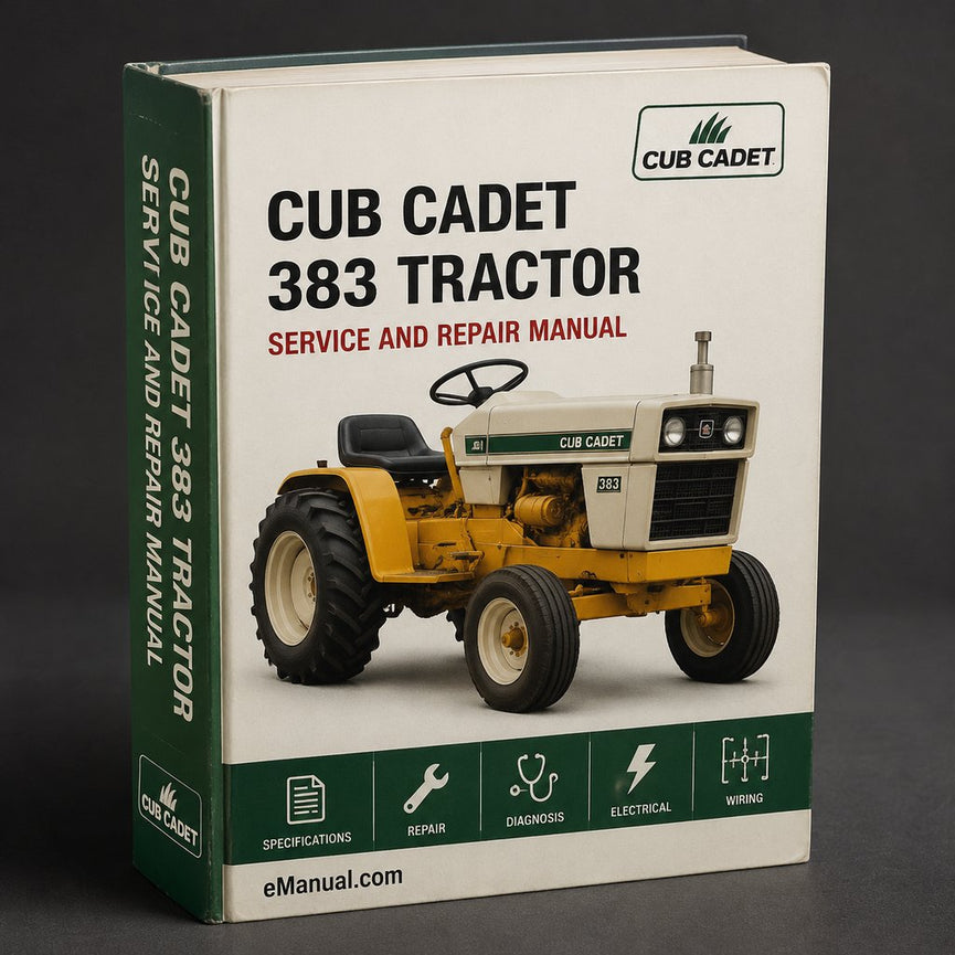 Cub Cadet 383 Tractor Repair Service Manual