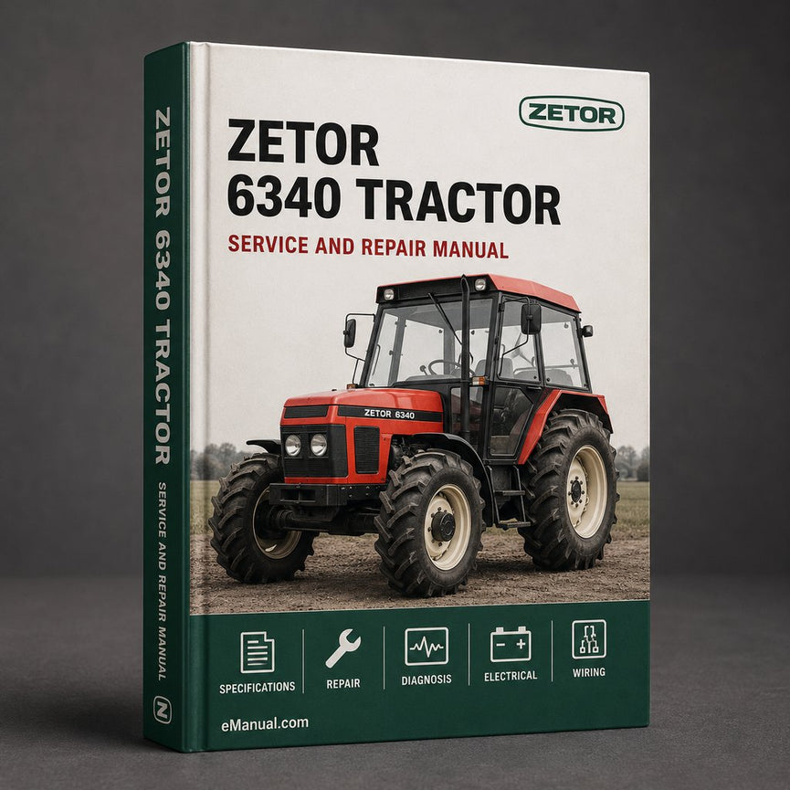 Zetor Z 6340 tractor Workshop Repair Service Manual