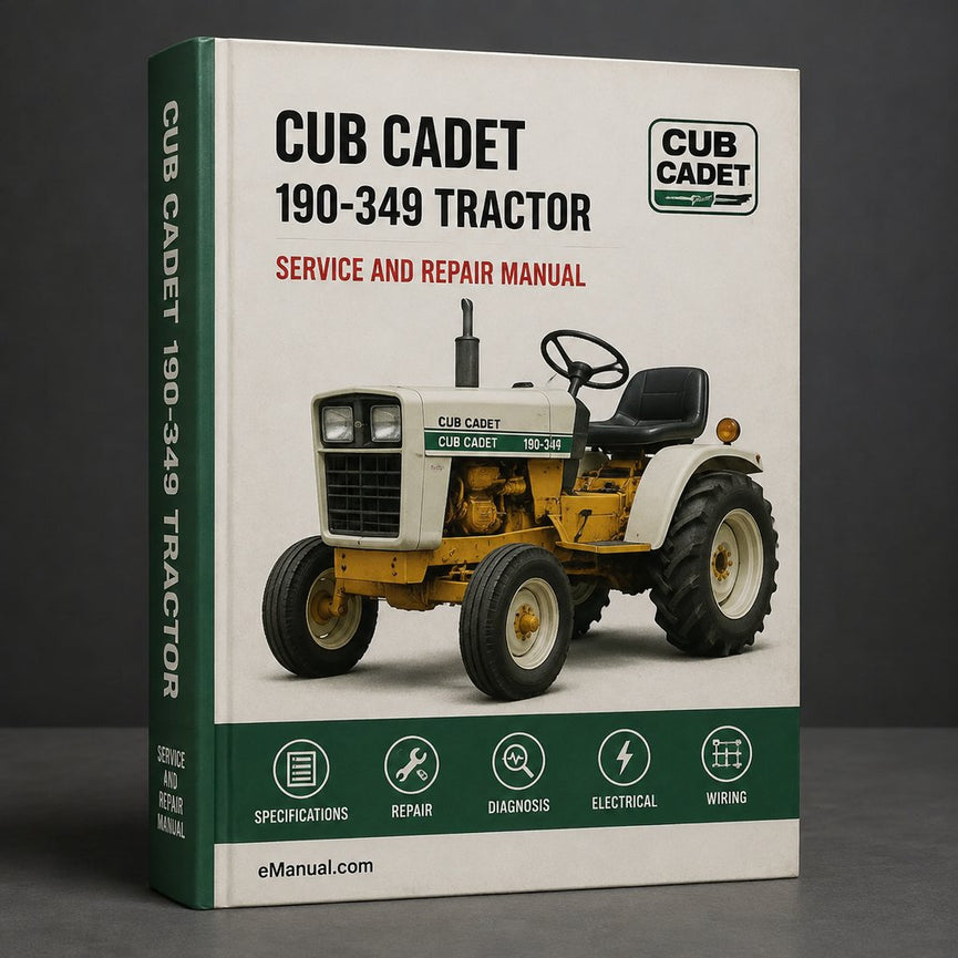 Cub Cadet 190-349 Tractor Factory Service Repair Manual
