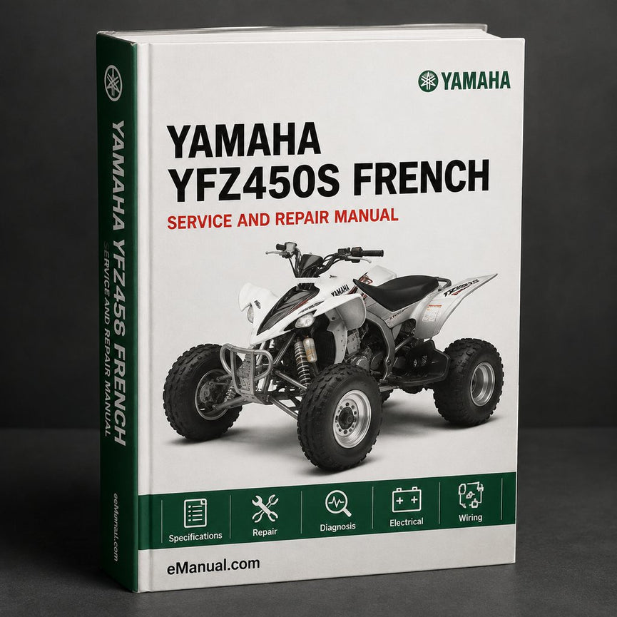 Yamaha YFZ450S Factory Service Repair Manual French