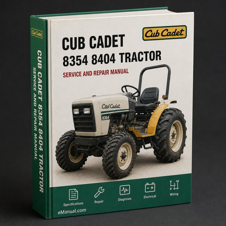 Cub Cadet 8354 8404 Tractor Service Repair Manual Download PDF