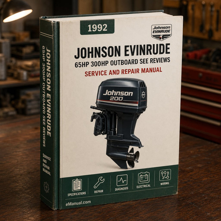 * 1992 - 2001 JOHNSON EVINRUDE 65hp - 300hp OUTBOARD Best - SEE REVIEWS Complete Service / Repair / Shop Manual ( 92 1993 1994 1995 1996 1997 1998 1999 2000 01 ) -