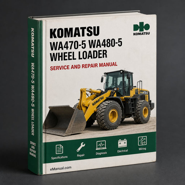 Komatsu WA470-5 WA480-5 Wheel Loader Service Repair Manual Download PDF