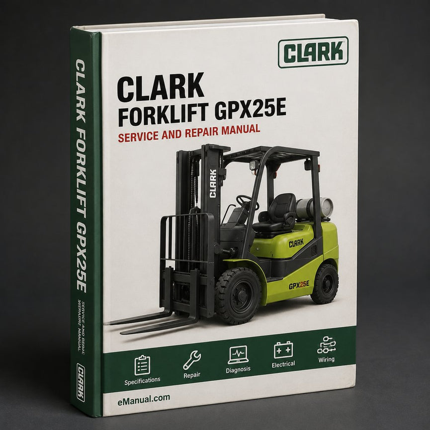 Clark forklift gpx25e Manual