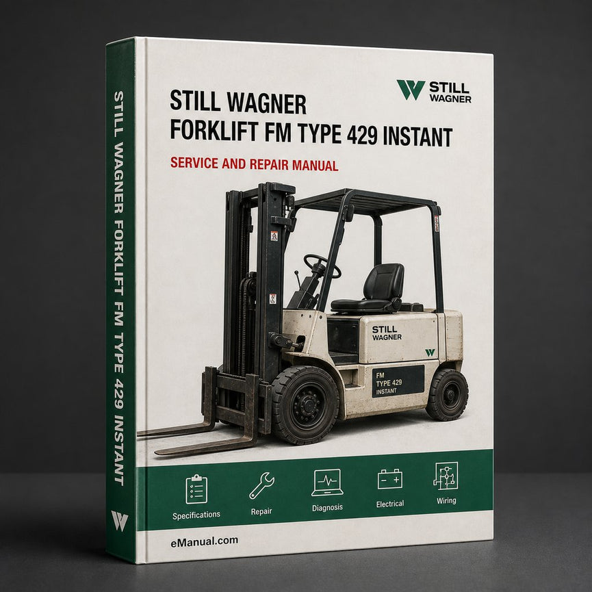 STILL WAGNER Forklift FM Type 429* Factory Service / Repair/ Workshop Manual Instant Download (Id.No.8 054 140) PDF