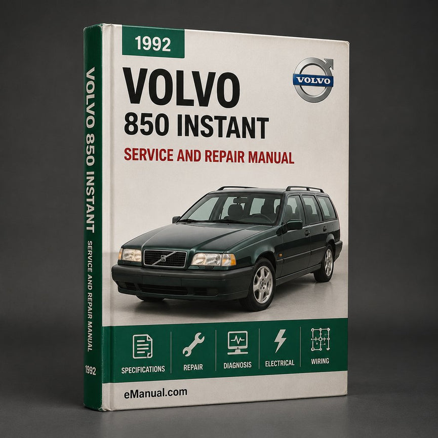 1992-1996 Volvo 850 Service Manual Instant Download PDF