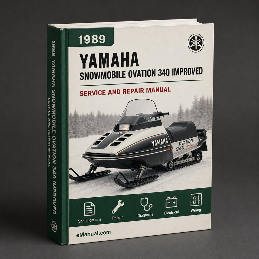 Yamaha Snowmobile 1989-1999 Ovation 340 Service Repair Manual [Improved]