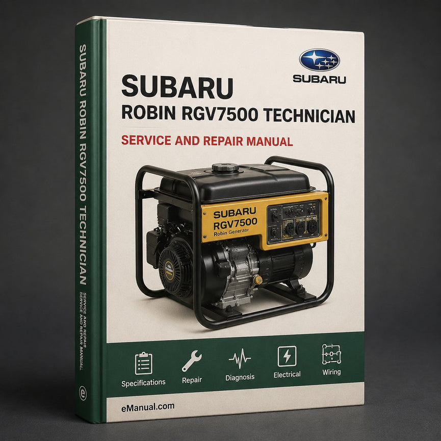Subaru Robin RGV7500 Technician / Service Manual