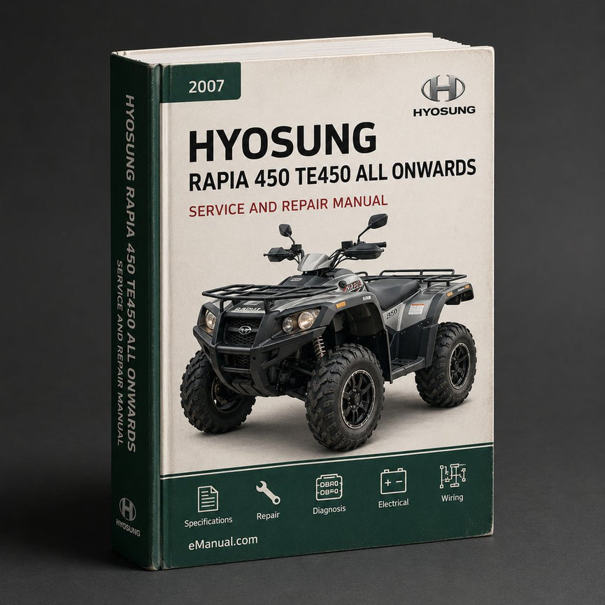 HYOSUNG RAPIA 450 TE450 Workshop Repair Manual Download All 2007 ONWARDS ModelS COVERED PDF