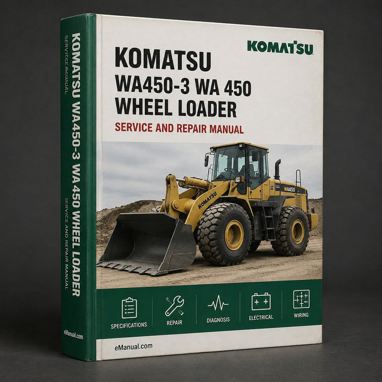 Download Komatsu WA450-3 WA 450 Wheel Loader Service Repair Workshop Manual PDF