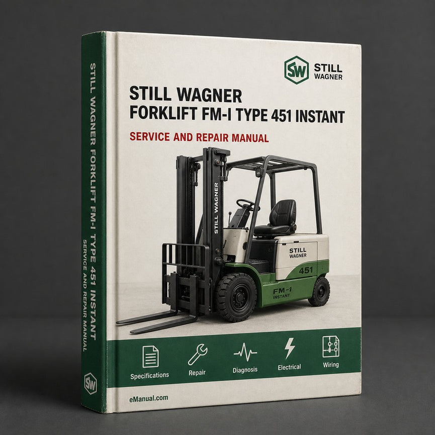 STILL WAGNER Forklift FM-I Type 451* Factory Service / Repair/ Workshop Manual Instant Download (Id.Nr.8 054 259) PDF