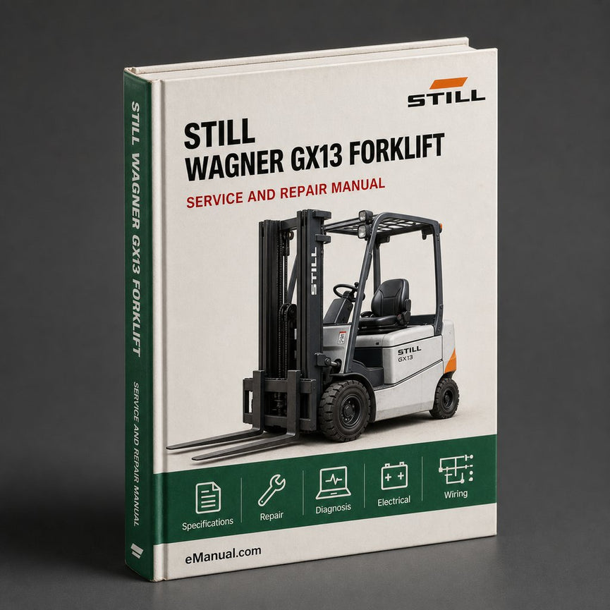 Still Wagner GX13 Forklift Service Repair Workshop Manual Download PDF