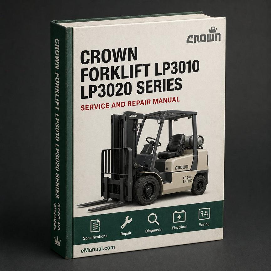 Crown Forklift LP3010 LP3020 Series Workshop Service Repair Manual Download PDF