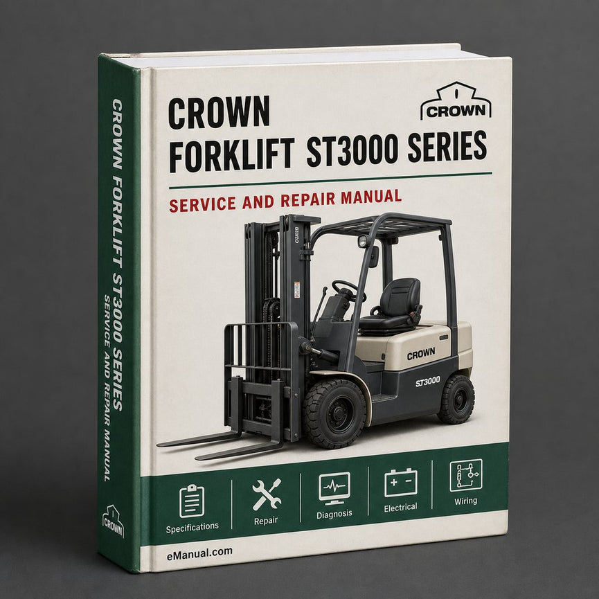 Crown Forklift ST3000 Series Parts Manual Download PDF
